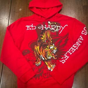 Ed Hardy Red Tiger Graphic Sweater *SOLD*